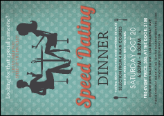 Speed Dating Postcard
