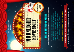 Movie Night Postcard