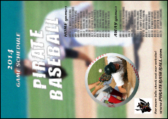 Baseball Schedule Postcard