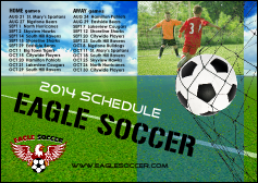 Soccer Schedule Postcard