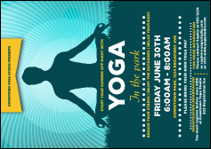 Yoga Meditation Postcard