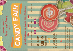 Retro Candy Postcard