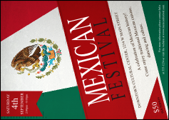 Mexican Flag Postcard