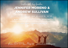 Outdoors Wedding Postcard