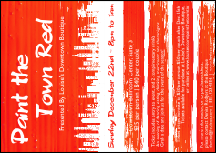 Paint The Town Red Postcard