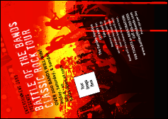 Rock Concert Red Postcard