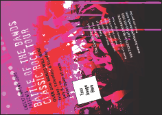 Rock Concert Pink Postcard