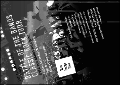 Rock Concert BW Postcard