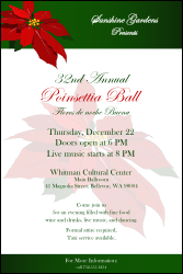 Christmas Poinsettia Poster 001