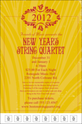 Year Gold Semi-Formal Logo Poster