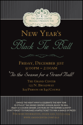 Classic Black Pinstripe Poster