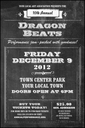 Retro Chalkboard Poster