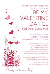 Valentine Love Birds Poster