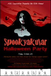 Sexy Vampire Logo Poster