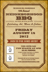 BBQ Vintage Logo Poster