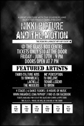 Galaxy Hip Hop Black and White Poster