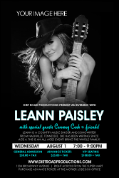 Your Photo Concert Blue Poster