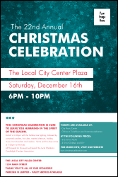 Holiday Snowflake Poster