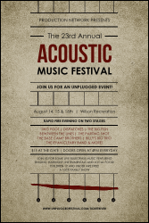 Acoustic Strings Poster