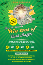 Cash Raffle Green Poster