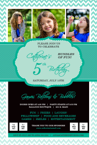 Happy Birthday Chevron Poster