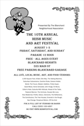 St. Patrick's Day Poster 004 (black and white)