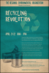 Recycling Event Poster