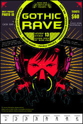 Goth Rave Logo Poster