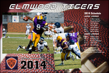 American Football Schedule Poster