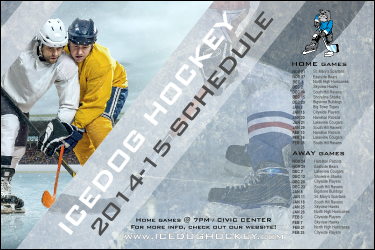 Ice Hockey Schedule Poster