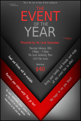 Red and Silver Poster