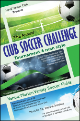 Soccer Ribbon Poster