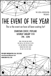 All Purpose Geometric Black and White Poster