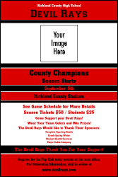 Sports Poster 001 in Red and Black