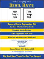 Sports Flyer 002 in Blue and Yellow