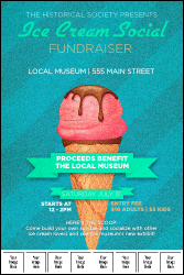 Ice Cream Logo Poster