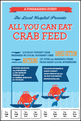 Crab Feed Logo Poster