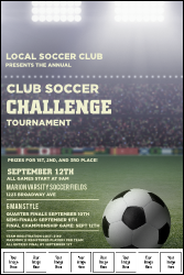 Soccer Stadium Logo Poster