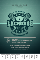 Lacrosse Logo Poster
