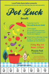 Potluck Benefit Logo Poster