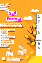 Fall Cut Paper Logo Poster