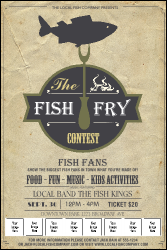 Fish Fry Logo Poster