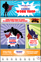 Comic Book Logo Poster