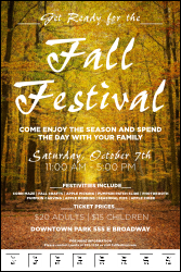 Fall Logo Poster