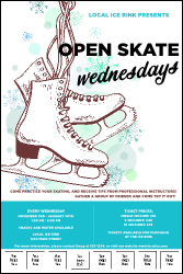 Ice Skating Logo Poster