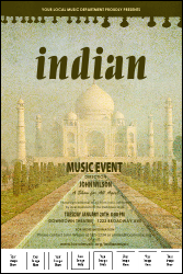 Indian Music Logo Poster