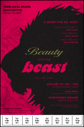 Beauty & The Beast Logo Poster