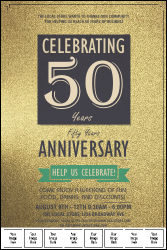 50th Anniversary Logo Poster