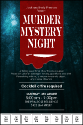 Murder Mystery Logo Poster