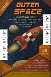 Spaceship Logo Poster